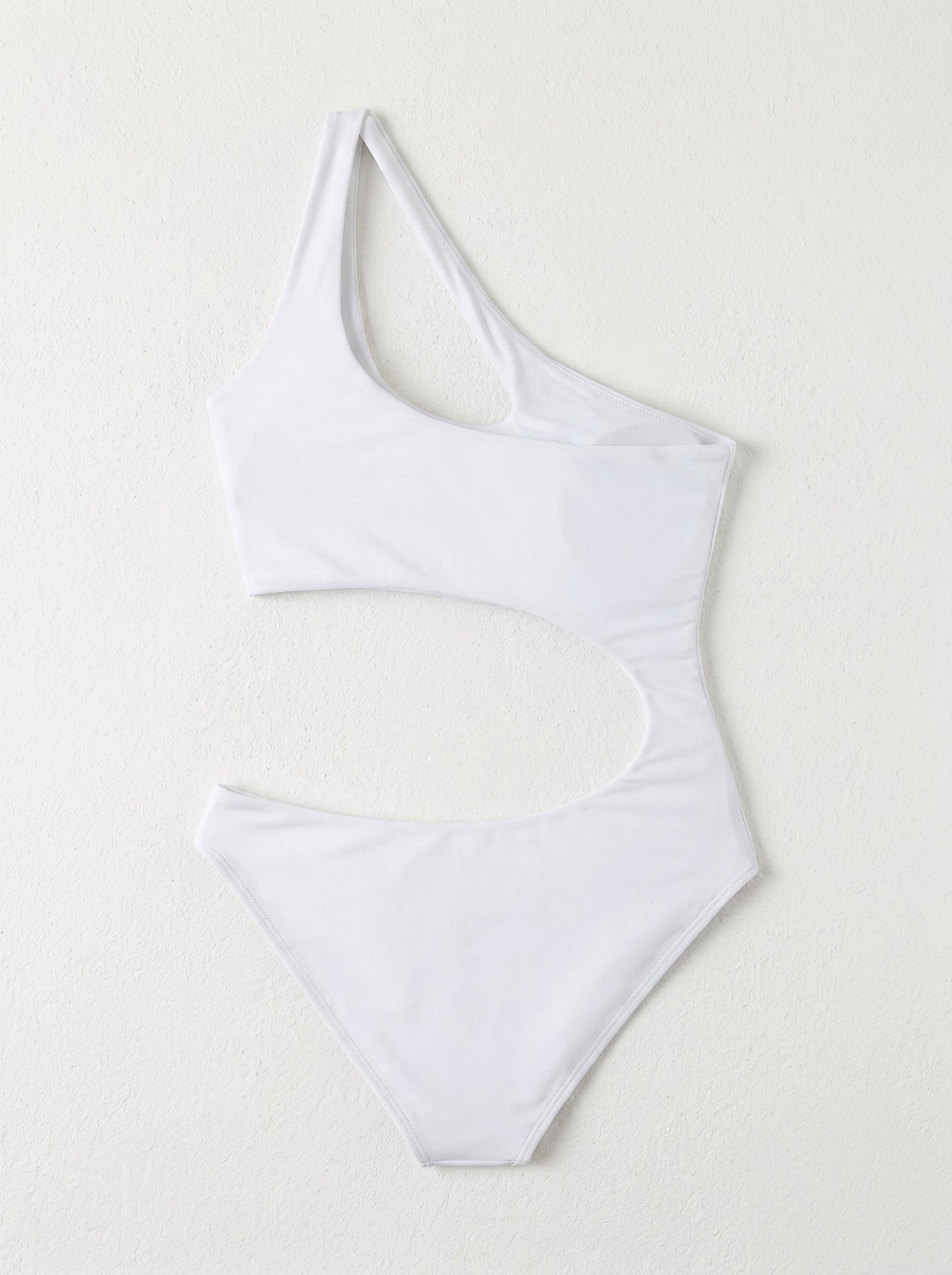 Asymmetrical Cutout High Leg Brazilian One Piece Swimsuit